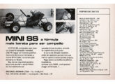 Propaganda de dezembro de 1974 para o modelo Mini SS.