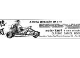 Primeiro modelo Rois-Kart em propaganda de 1960; note que o endereço da empresa foi indevidamente localizado no Rio de Janeiro (fonte: Claudio Farias).