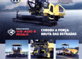 Publicidade de outubro de 2023 para a nova acabadora VR 400 E Road.