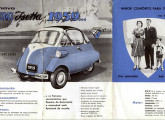 Página frontal do folder de propaganda do Romi-Isetta 300 de Luxe, de 1959 (fonte: site isettamania).