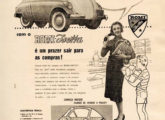 A Romi e suas representantes não pouparam na divulgação do pequeno carro; este é mais um anúncio de 1956.