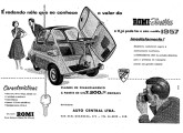 Propaganda de jornal de setembro de 1957 anunciando o Romi-Isetta, revisto naquele ano.
