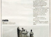 Colheitadeira Santa Matilde 960, ainda com a marca Case; a publicidade é de 1970 (fonte: Jorge A. Ferreira Jr.).
