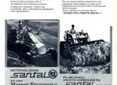 Conjuntos para motoniveladora e pá carregadeira da Santal em propaganda de outubro de 1972.