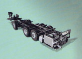 Chassi de três eixos K 124 IB 6x2, tração 6x2 e 360 cv.