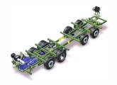 K 124 IB 8x2: foi da Scania (em 1999) o primeiro chassi 8x2 nacional.    