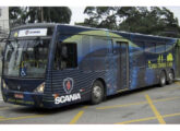 Chassi Scania K 270 UB 6x2*4LB a gás encarroçado pela Caio em 2010 (foto: Fabrício Gomes / revistaportaldoonibus).