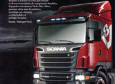 propaganda de dezembro de 2010 para a linha V8 da Scania, com motores de 500 e 580 cv.