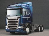 Scania R 440 6x2 com a nova cabine aerodinâmica Streamline.