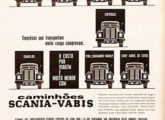 Antecipando sua campanha publicitária de 1961, esta peça de novembro relaciona importantes clientes brasileiros da Scania.