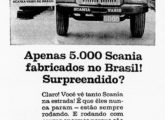 Em 1966 a Scania atingiu a marca de 5.000 caminhões fabricados no país (fonte: Jorge A. Ferreira Jr.).