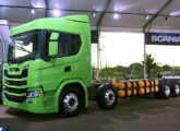 Scania G 410 a gás da nova geração X-gas, de 2023, com autonomia de até 900 km.