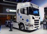 Embora lançados anteriormente, também foram expostos com destaque os modelos 500 R Super, 100% alimentado com biodiesel, ... (foto: LEXICAR)
