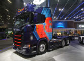 770 S V8, o modelo mais potente da Scania, também esteve na Fenatran (foto: LEXICAR).