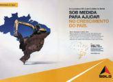 Propaganda de setembro de 2013, em comemoração à inauguração da fábrica brasileira da SDLG.