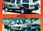 Chevrolet Indiana e Ford Oregon em publicidade de junho de 1990.