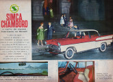 Propaganda de maio de 1959 para o lançamento do Simca Chambord nacional; com menos de 25% de conteúdo brasileiro, a empresa apresentava grande descompasso com a quase totalidade do setor.