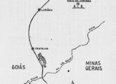 Mapa da prova de resistência de 45 dias à qual foi submetido o Simca Tufão a partir de 1 de outubro de 1964 (fonte: Correio da Manhã).