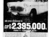 Simca Alvorada em publicidade contemporânea de jornal (fonte: Paulo Roberto Steindoff).