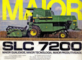 Propaganda de outubro de 1987, para o lançamento da SLC 7200, na época a maior colheitadeira de grãos do país. 