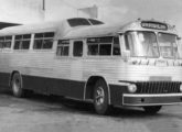 Protótipo de carroceria de dois níveis sobre chassi Scania, provavelmente de 1961-62, agregado à frota da Viação Araguarina, de Goiania (GO) (fonte: Régulo Franquine Ferrari / Grupo Odilon Santos). 