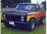 Primeira Blazer da Sulam, de 1983, montada a partir do Chevrolet C-10, em teste no segundo número da revista 4x4 (foto: 4x4 & Cia.). 