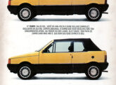Uno Cabriolet em propaganda de março de 1986; na altura, mais de 160 já haviam sido fabricados.