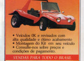 Publicidade de novembro de 1988 para o buggy Swell (fonte: Arnaldo Tambelini).