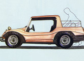 Com base no buggy, a Tander Car projetou esta pequena picape em 1978.