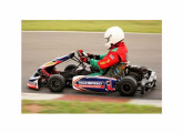 O novo kart K125 em uma de suas primeiras corridas, no campeonato gaúcho de 2009; pilotado por Roberto Gomes, foi pole, fez a melhor volta e venceu a corrida (fonte: site rcpreparacoes).    