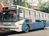 Único sistema rodoferroviário a operar no país, o BisBus atendia às cidades de Porto União (SC) e União da Vitória (PR), parcialmente separadas pelo rio Iguaçu (foto: Francisco José Becker / egonbus).