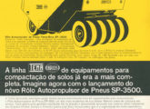 Compactador de pneus SP-3500: lançado em 1967, aqui é mostrado em publicidade de janeiro do ano seguinte.
