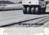 SP-10000, lançado em 1969 e o mais pesado compactador Tema Terra; no rodapé deste anúncio de setembro, seis outros equipamentos da marca.