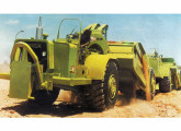 Motoscraper TS-14 (aqui na geração B), primeira máquina Terex fabricada no país, em 1973.  