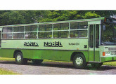 O modelo urbano recebeu leves retoques estéticos em 1988, como nova grade e dianteira frisada; o ônibus da imagem pertenceu à empresa Santa Izabel, de São Gonçalo (RJ).       