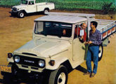 Chassi-cabine e picape longa Toyota em publicidade de 1983 (fonte: Jorge A. Ferreira Jr.).