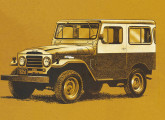 Toyota Bandeirante com capota de aço Carbruno; o carro é de 1965, ano em que toda a linha ganhou lanternas de direção sobre os para-lamas.   
