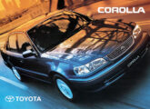 Capa do primeiro folheto publicitário para o Corolla nacional.