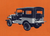 Visto de ré em quase nada o Bandeirante diferia do Jeep Willys - o best seller da categoria, na época.