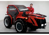 Trator articulado Antonio Carraro TN-5800 Major equipado com a nova cabine Tramontini lançada em 2025.