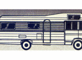 Turiscar Solymar, construído sobre chassi-cabine Mercedes-Benz 608 D.    