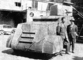 Um dos quatro blindados projetados pela Escola Politécnica de São Paulo em 1932, o FS-2, com torre móvel, foi construído sobre chassi Chevrolet (fonte: Expedito Carlos Stephani Bastos).