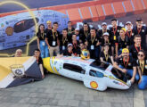 Equipe Pato a Jato, da unidade de Pato Branco da UTFPR, tetra-campeã da Shell Eco-marathon 2022 na categoria Combustão Interna, percorrendo 619 km com um litro de etanol (fonte: portal diariodosudoeste).