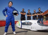 Na mesma Eco-Marathon 2023, a equipe Armac Milhagem, da UFMG, vencedora da categoria "Bateria Elétrica", com 367 km/kWh (fonte: portal milhagemufmg).