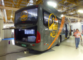 Ônibus elétrico alimentado a energia solar, projeto desenvolvido pela UFSC e apresentado em 2016 (foto: LEXICAR).
