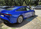 Toyota Mirai, automóvel japonês a hidrogênio, a partir de 2025 utilizado pela USP em testes de uso de hidrogênio a partir de etanol (fonte: portal autoindustria).
