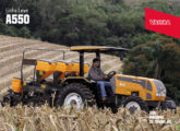 A550 (2,8 t, 50 cv): juntamente com BM 100, era o último trator Valtra que ainda trazia, em 2018, a carroceria da antiga Série A, de 2009. 