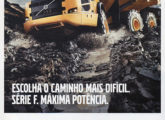 A40F, a quarta versão de caminhão articulado VCE nacional, para 39 t, em publicidade de janeiro de 2015.