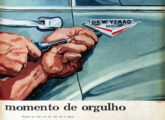 Propaganda institucional de novembro de 1958 tendo os veículos DKW como tema.