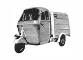 Triciclo de carga Vespacar, popular na primeira metade da década de 60.